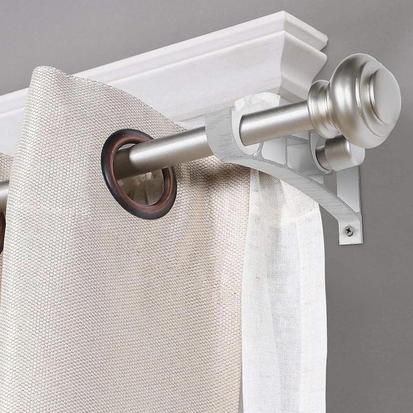 4pcs Curtain Rod Brackets Aluminum Alloy Double Bracket Curtain Rod Holder wh Carousel 2