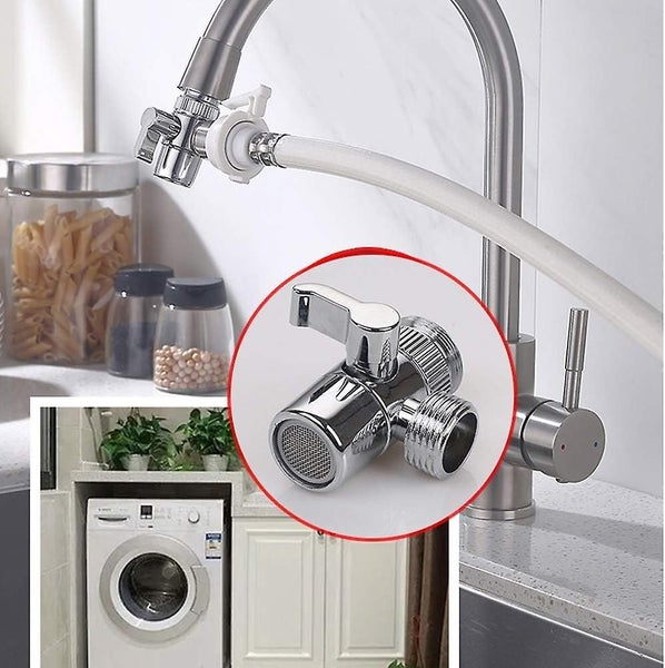 Faucet Switch Valve Diverter Valve Polished Brass Chrome Shower Adapter Valve Carousel 5
