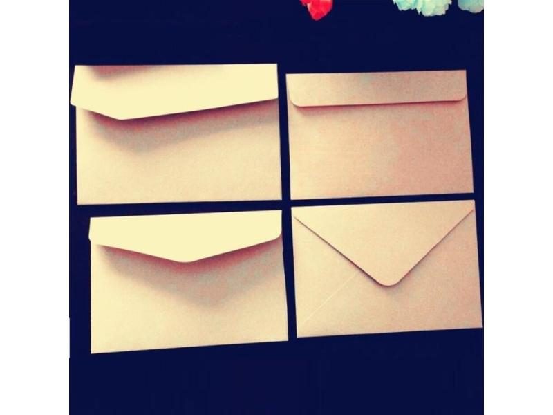 10pcs/lot Blank Kraft Paper Envelope For Wedding Party Messaage Card Postcard Carousel 2