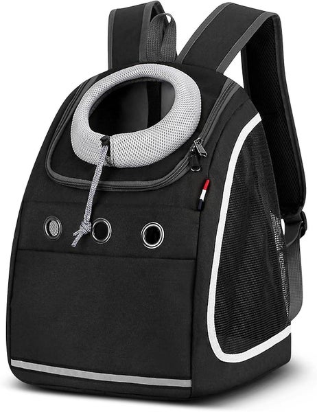 Black-dog Backpack Portable Comfortable Breathable For Small Dogs Puppy Cats P Carousel 1