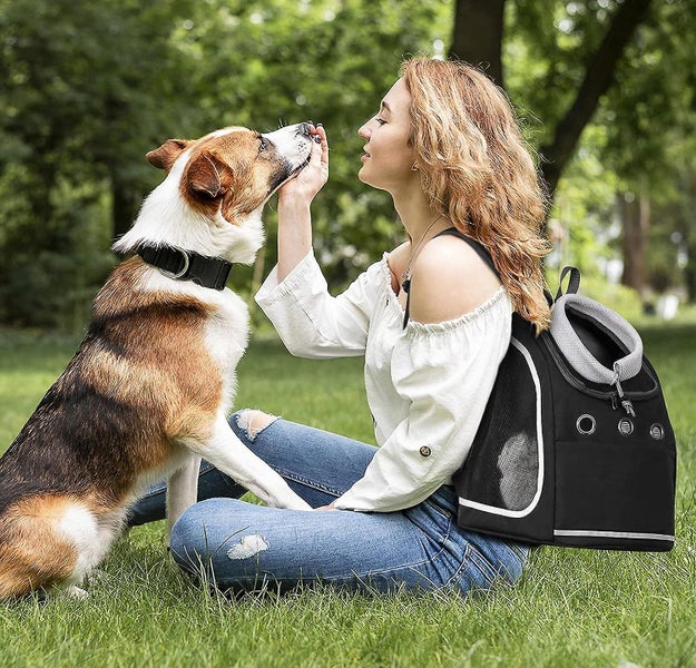 Black-dog Backpack Portable Comfortable Breathable For Small Dogs Puppy Cats P Carousel 2