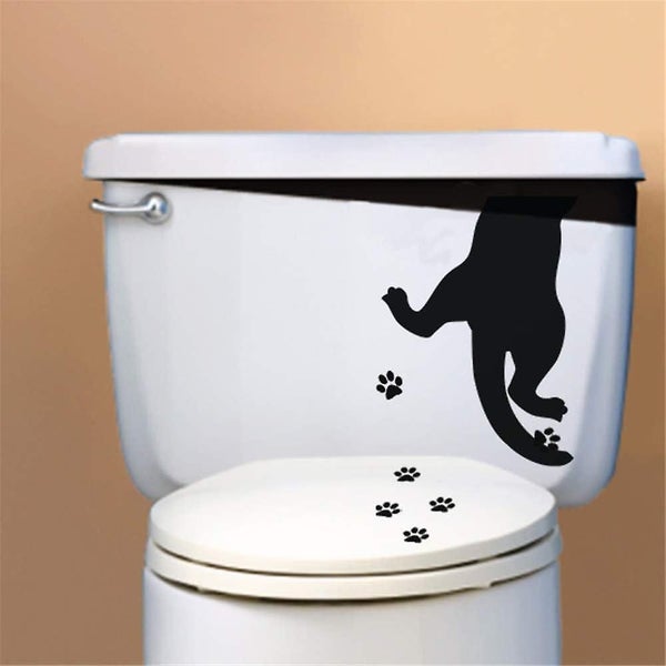 Wall Sticker Art Decals Removable Wallpaper Toilet Seat Cute Cat Vinyl Decor F Carousel 1