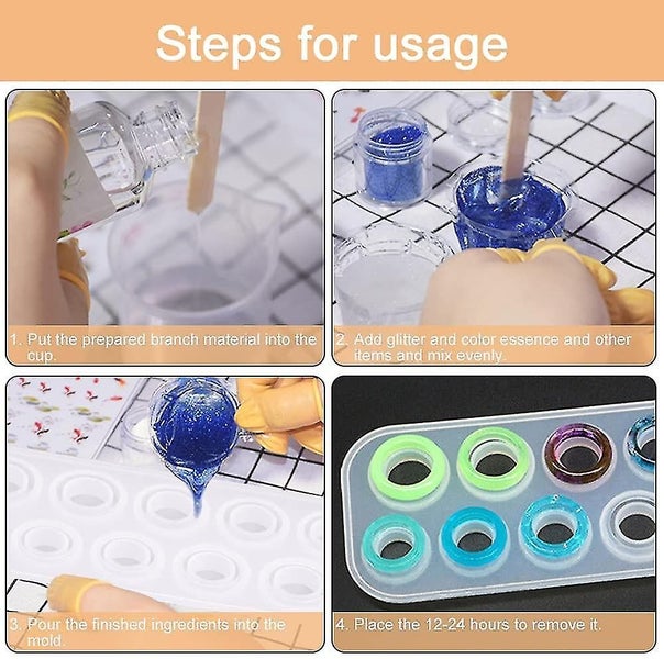 Ring Silicone Mold Epoxy Resin Diy Jewelry Valentine's Day Gift Carousel 2