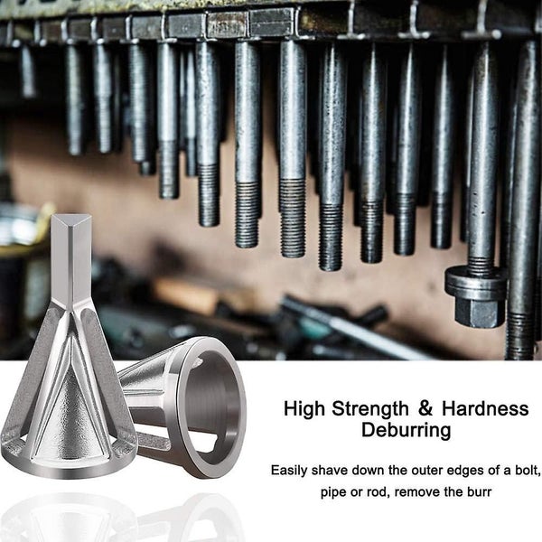 Deburring External Chamfer Tool silver-2pack Chamfering Tool High Speed Stai Carousel 2