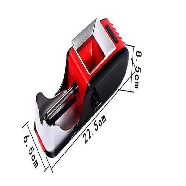 Red-1pc Large Automatic Cigarette Roller With Adjustable Cigarette Pourer64700980405251112