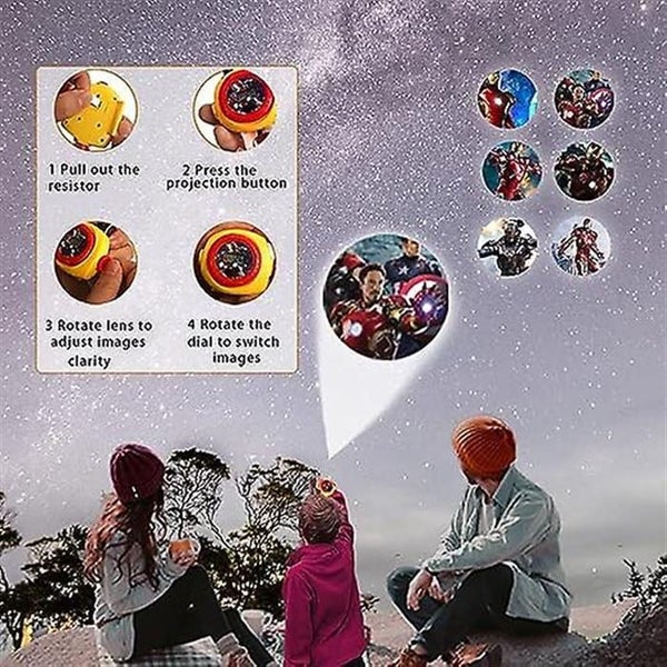 Children's Watch With 20 Model Projections iron Man Suitable For Birthday G Carousel 4