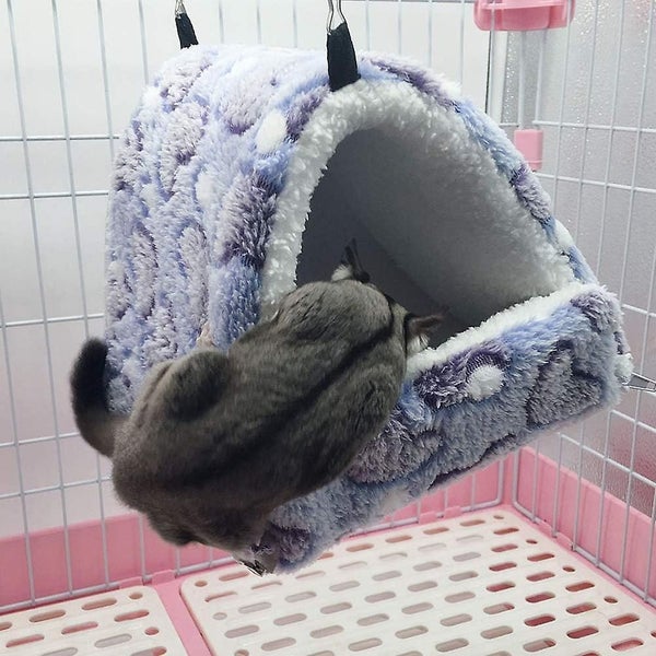 Purple M Sleeping Rodent Plush Small House Hamster Hammock Toy Bed House For G Carousel 3