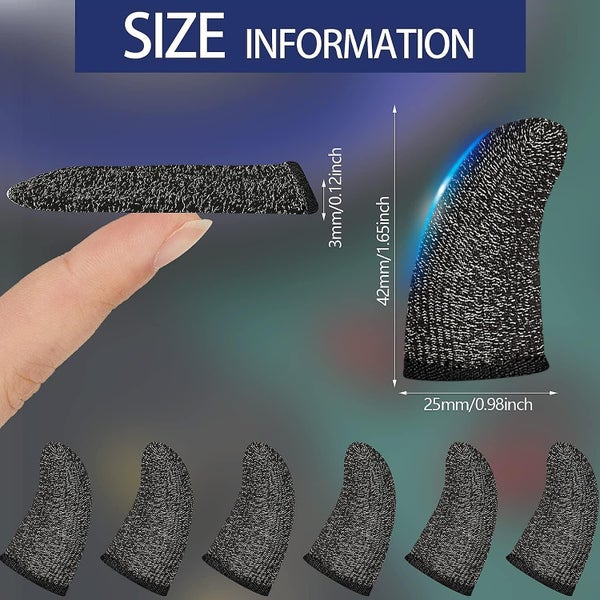 30 Piece Finger Sleeve For Gaming Mobile Game Controller Finger Thumb Sleeve A Carousel 2