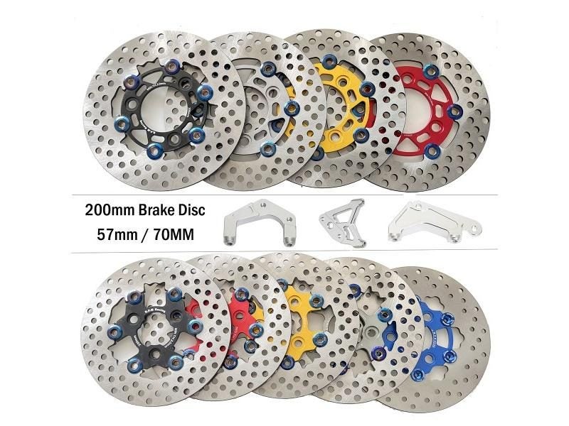 200mm RPM Disc Brake 3 Hole 57mm 70mm Motorcycle Floating Disk Rotor Caliper Carousel 2