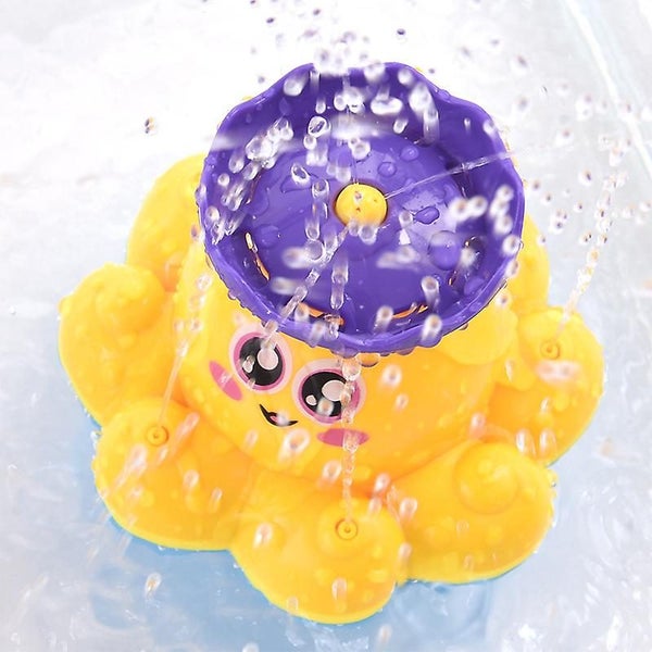 Octopus Bath Toy yellow Floating Toy Octopus Water Squirt Toy For Babies Carousel 1