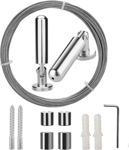 Curtain Tension Wire Mesh Curtain Rod Set Photo Hanging Wire 5 Meters Carousel 1