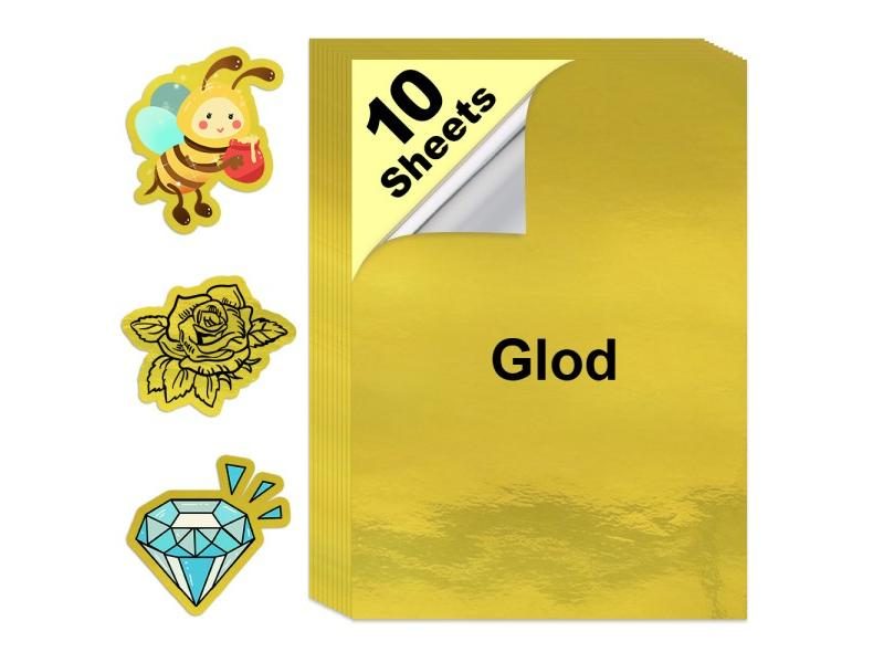 10 Sheets A4 Vinyl Sticker Paper Transparent Printabe Label For Inkjet Printer Carousel 1