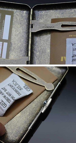 Flower Men's Cigarette Case Vintage Bronze Case 20 Portable Cigarettes64248738438401113