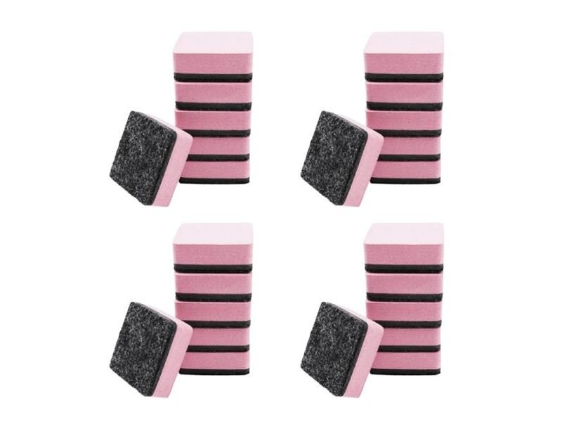 J6PA 24 Pack EVA Whiteboard Erasers Magnetic Durable Chalkboard Cleansers Carousel 1