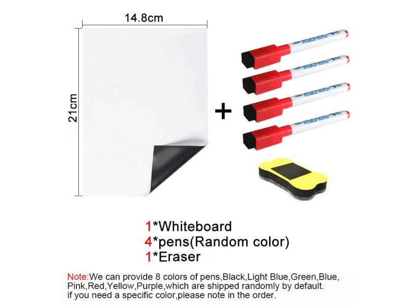 A5 Size Magnetic Whiteboard Dry Erase Pens Fridge Stickers Carousel 1