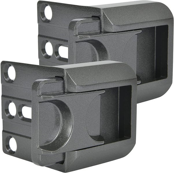 Iron Gray Door Reinforcement Lock For Home Security 2-pack Child Safety Loc Carousel 1