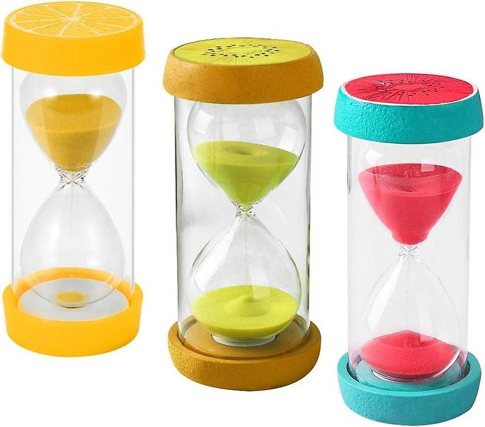 3 Pieces Red Green And Yellow. Colorful Hourglass Children's Hourglass S Carousel 1