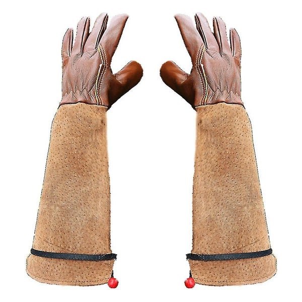 Gardening Gloves 1 Pair Rose Pruning Thorn-proof Gloves Pigskin Sheepskin Gl Carousel 1