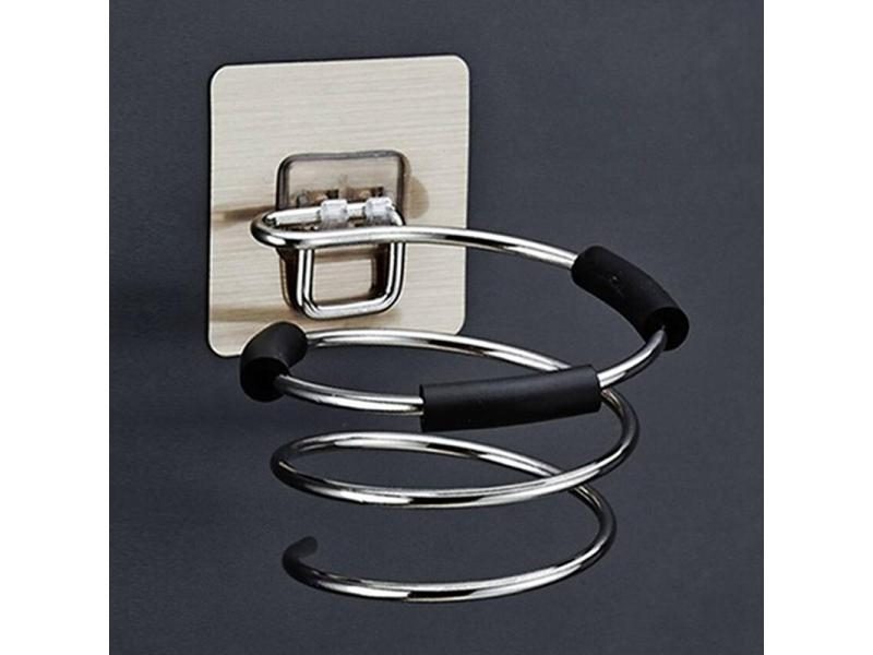 Spiral Wall Mounted Hair Dryer Storage Rack For Bathroom/Salon Carousel 1