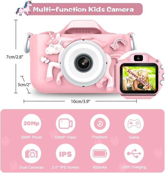 Kids Camera Digital Camera For Kids 20 Mp Photo 1080p Hd Video/dual Lens/se Carousel 2