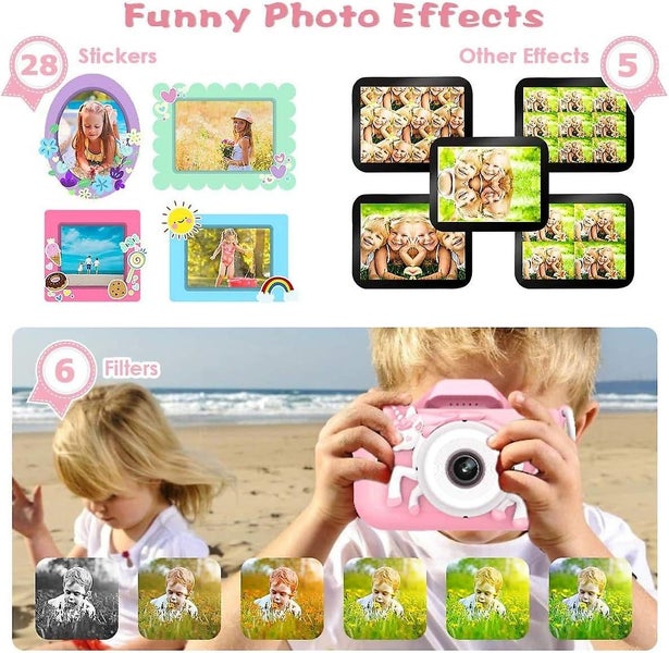 Kids Camera Digital Camera For Kids 20 Mp Photo 1080p Hd Video/dual Lens/se Carousel 5