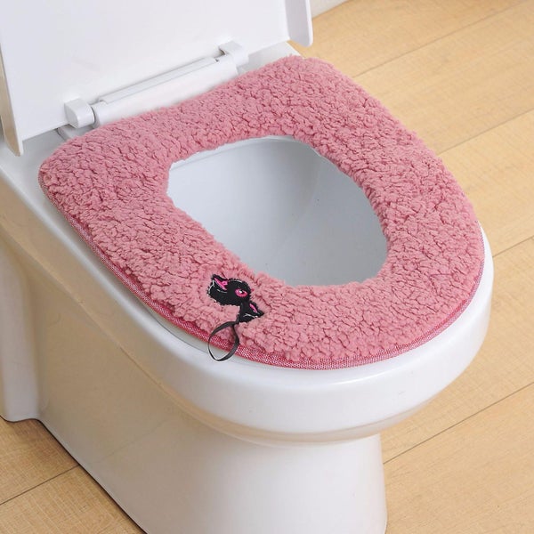 2 Pack Universal Soft Warm Toilet Seat Cushions With Hanging Loop Carousel 2