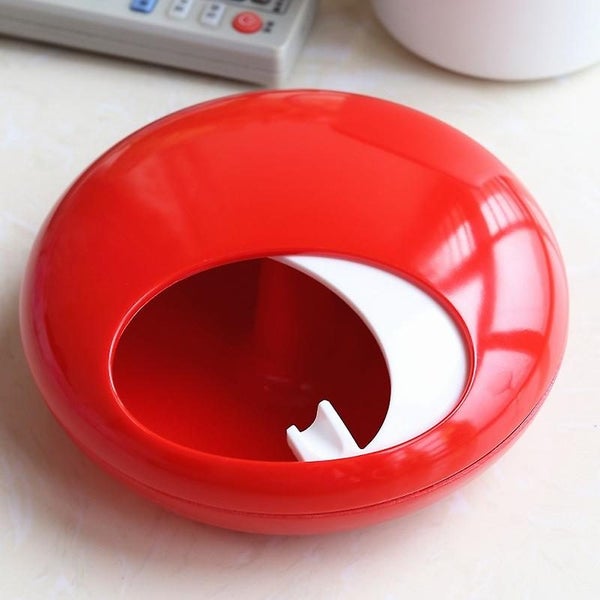 Ashtray Pebble Red Melamine Carousel 1
