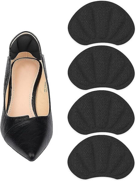 2 Pairs Of Petal Style Heel Pads black Comfortable Heel Pads Inserted Into Carousel 1