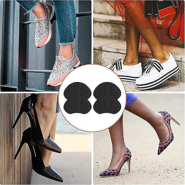 2 Pairs Of Petal Style Heel Pads black Comfortable Heel Pads Inserted Into Carousel 5
