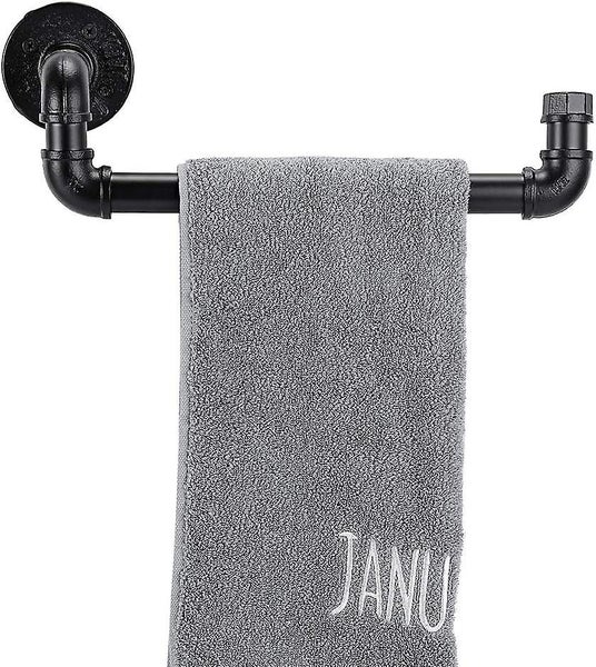 Pipe Shaped Industrial Wall Mounted Towel Rack For Kitchen Bathroom Carousel 1