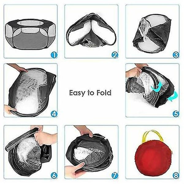 Foldable Pet Playpen Puppy Playpen Indoor Outdoor Dog Playpen Pet Tent Water Carousel 4