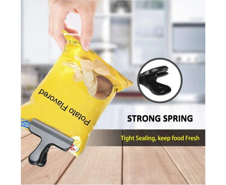 Chip Bag Clips, 3 Inches Wide Stainless Steel Heavy Duty Chip Clips Carousel 5