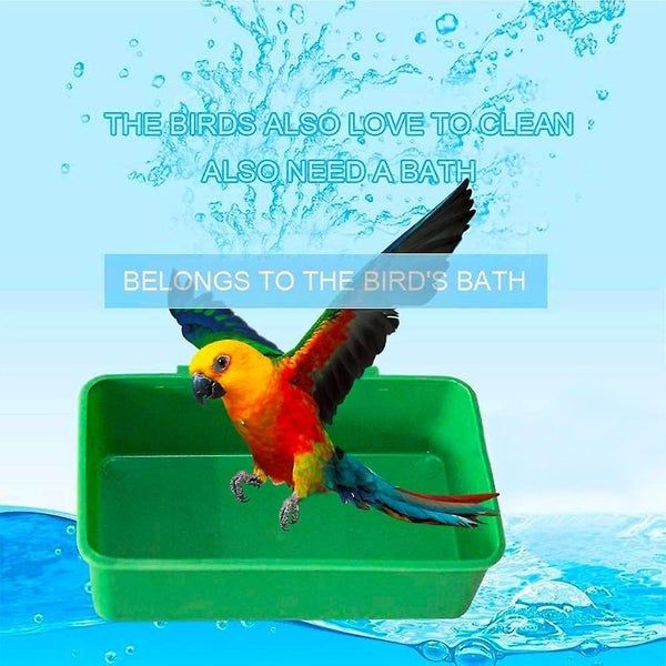 5pack Birds Cage Cup Food Feeder Holder Tray Bird Bathtub Bowl Basin Hanging B Carousel 5