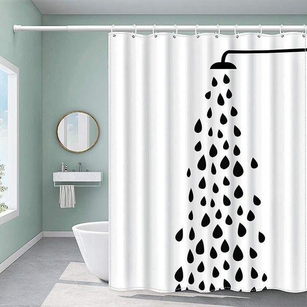 Shower Curtain Fabric Shower Curtains 180x200 Waterproof Mildew Resistant Wi Carousel 1