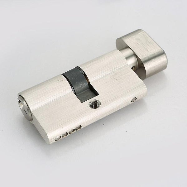 Knob Lock Cylinder 30x30 Mm For Exterior/entrance Door 4 Pins 3 Keys Nickel Carousel 2