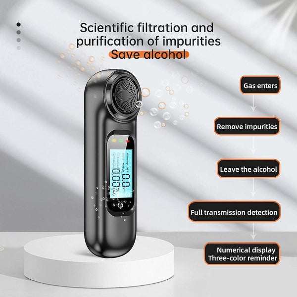 Portable Alcohol Tester Non-contact Breathalyzer High Accuracy Breathalyzer Carousel 5