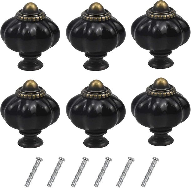 Vintage Pumpkin Cabinet Knobs Antique Drawer Knobs Acrylic Handles Pulls With Carousel 1