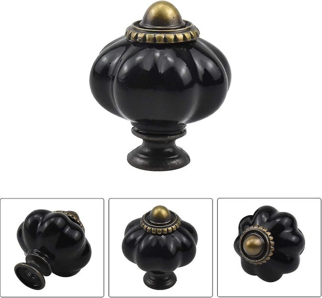 Vintage Pumpkin Cabinet Knobs Antique Drawer Knobs Acrylic Handles Pulls With Carousel 2
