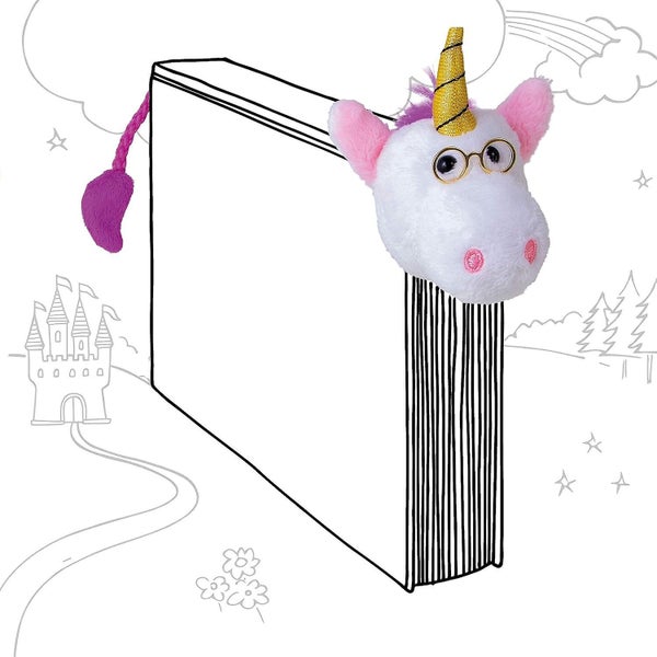 Book-tails Bookmark Unicorn White Carousel 1