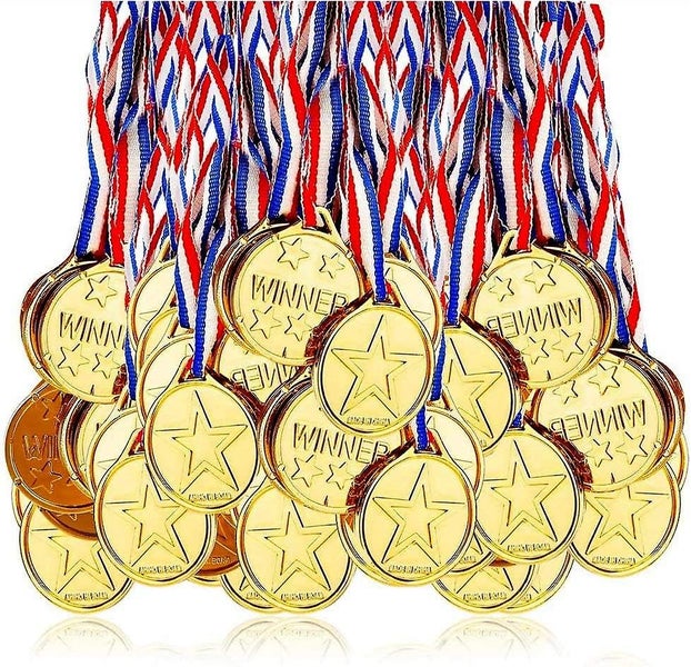 Medals 24pcs Gold Medals For Children Party Kid Child Reward Carousel 1