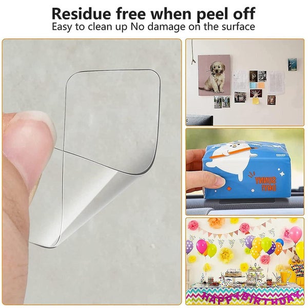 60pcs Reusable Multifunctional Double Sided Adhesive Tape Reusable Double Sid63864723684610112