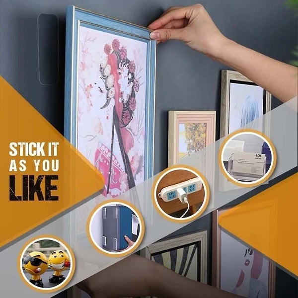 60pcs Reusable Multifunctional Double Sided Adhesive Tape Reusable Double Sid63864723684610113