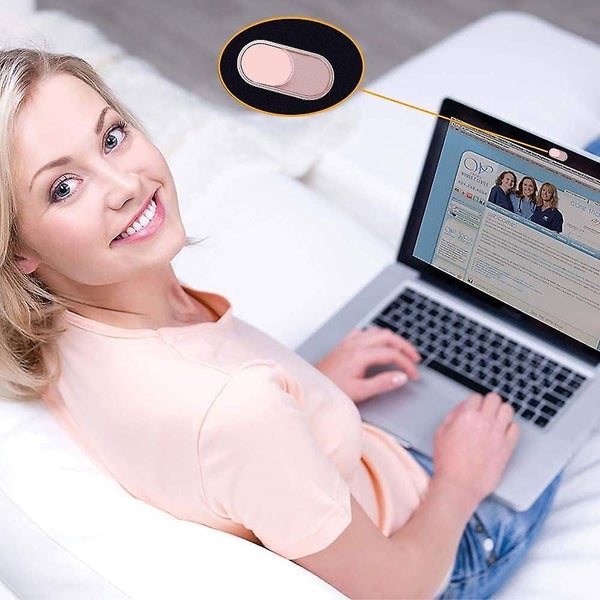 2 Pcs Pink Webcam Cover 0.6mm Ultra-thin Metal Camera Cover For Laptop Macb Carousel 2
