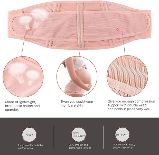 Pink -adjustable Pregnancy Belt For New Moms With Prenatal And Postnatal Pain Carousel 2