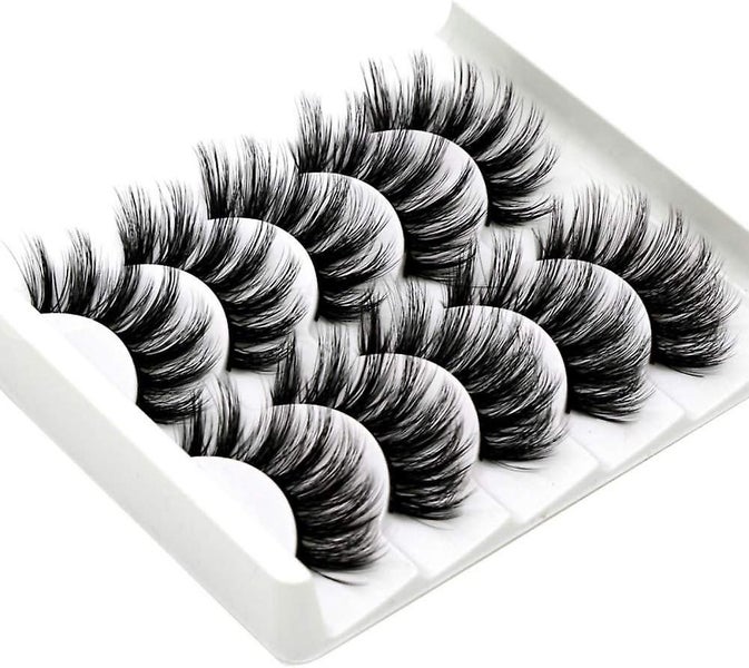 5 Pairs 3d False Eyelashes Reusable Without Glue Artificial False Eyelashes Na Carousel 1
