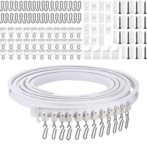 5 Meter Bendable Ceiling Curved Curtain Track Flexible Ceiling Curtain Carousel 1