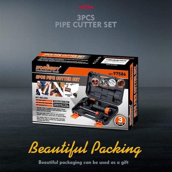 3PCS TUBING CUTTER SET WITH 3/16" TO 2" OUTER DIAMETER HEAVY DUTY Carousel 8