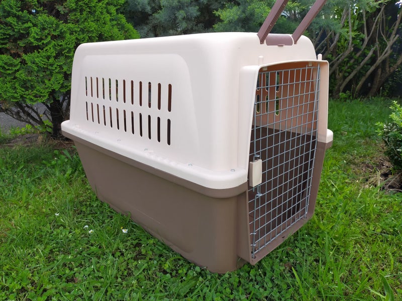 PP 60 X-Large Airline Travel Cage/Carrier/Crate 99cm Wheeled Air NZ with Bowl Carousel 2