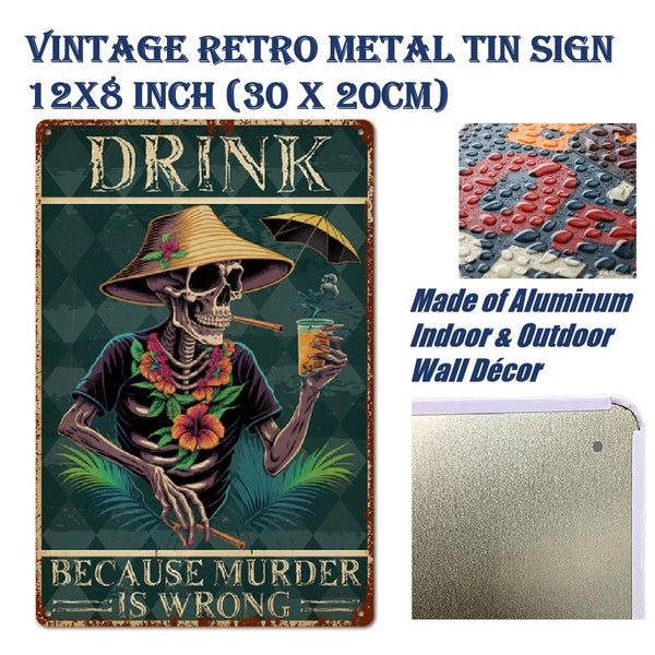 Metal Tin Signs Home Decor Man Cave Beer Bar Sign *Over Stocked* Carousel 1