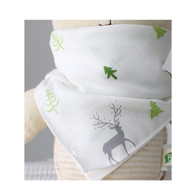 PREMIUM COTTON JACQUARD BABY FACE CLOTHS (DEER)- 4 x 5PK (20ea) Carousel 1